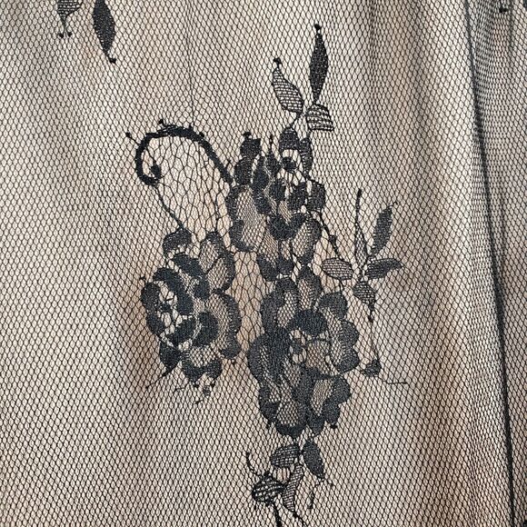 May Queen Couture Dark Floral Sheer Lace Maxi Skirt 2 Fairy Grunge Whimsigoth - Picture 5 of 11